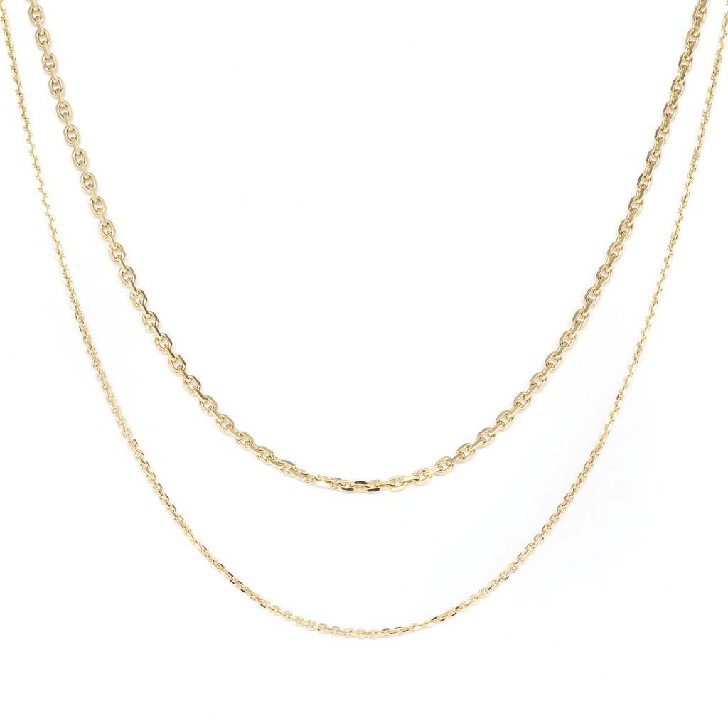 Diamond Chain Gold Necklace