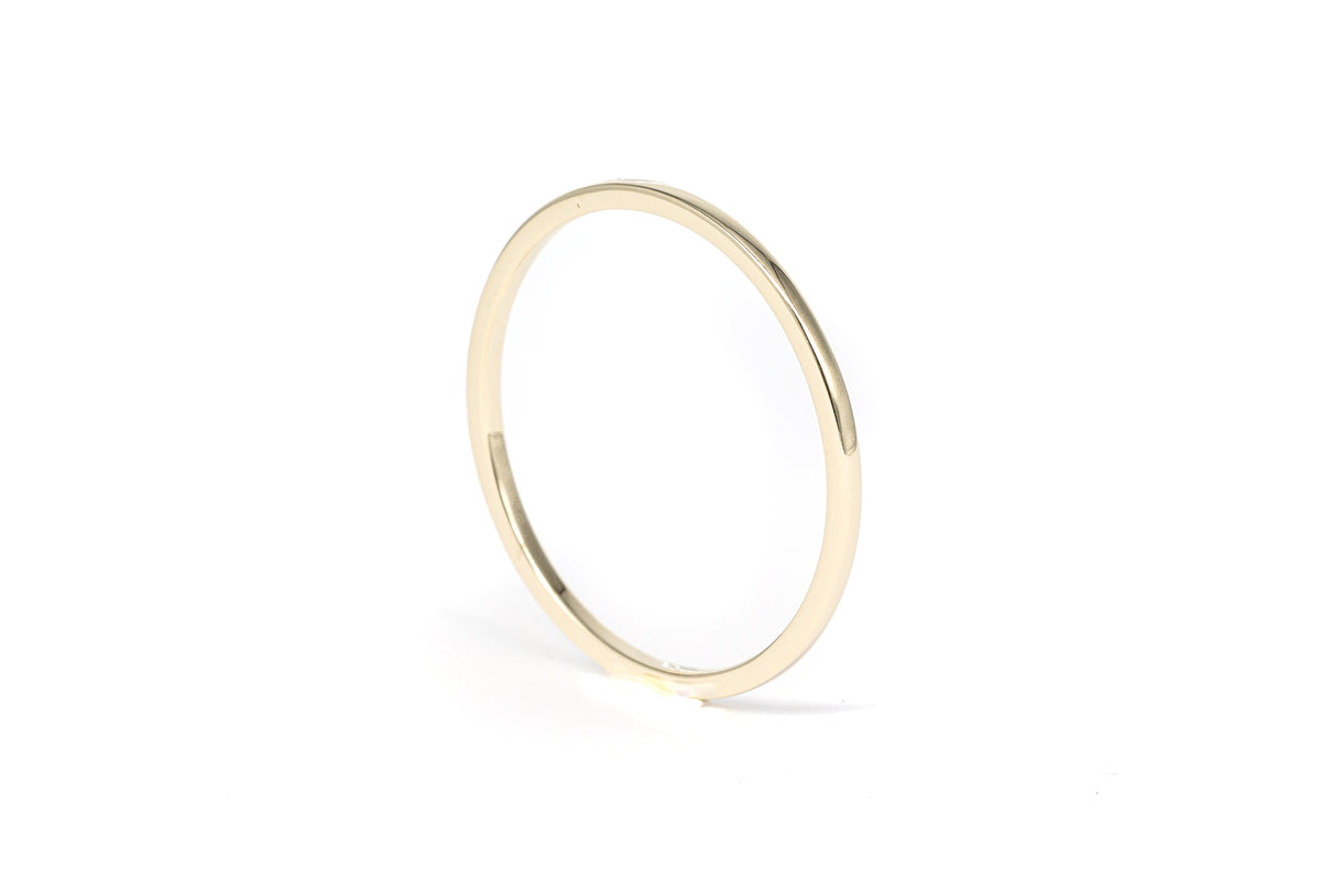 Yellow Gold Stackable Ring Alternative Side View