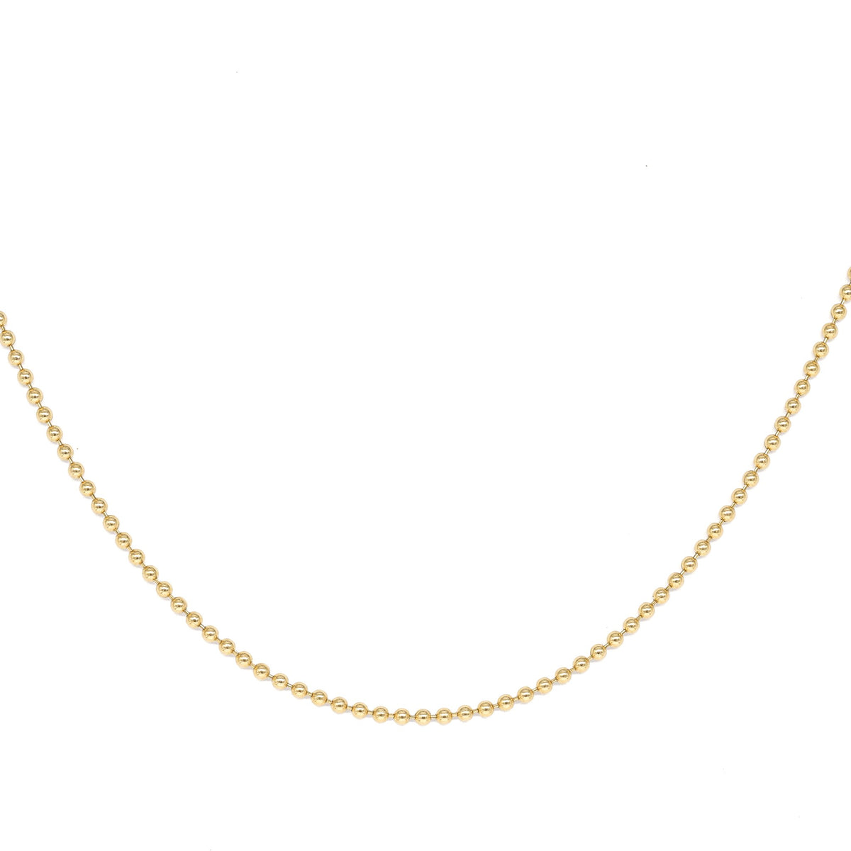 14k Yellow Gold Ball Chain