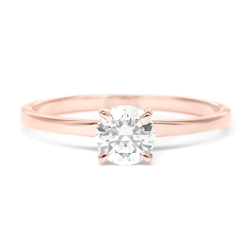 Diamond Solitaire Rose Gold Ring