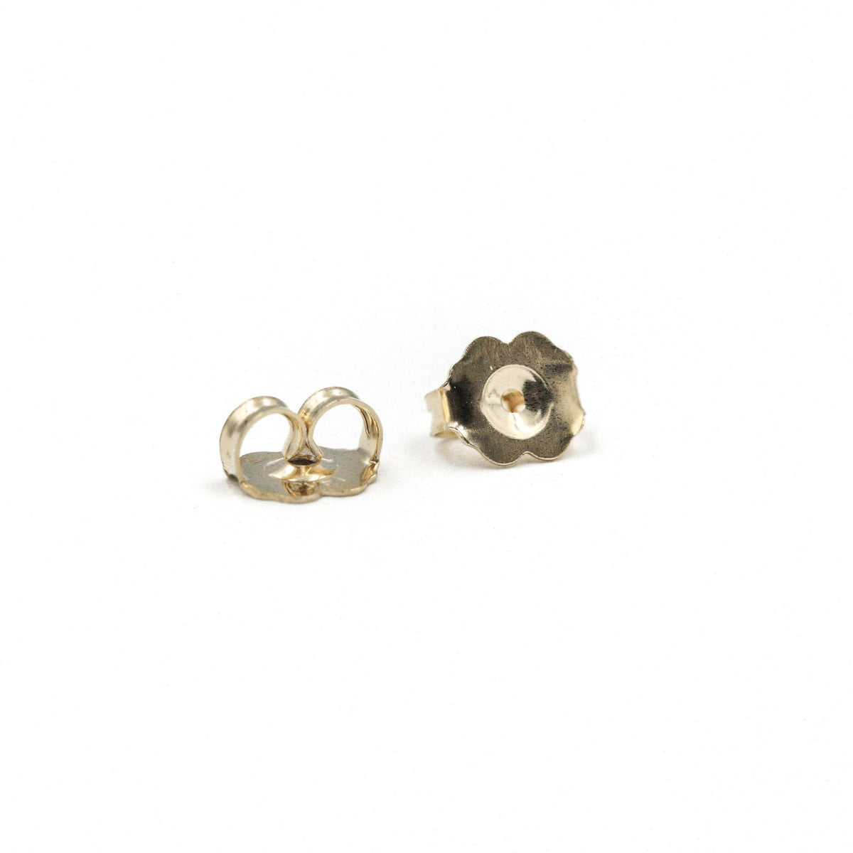 Gold Ball Stud Earring Backs