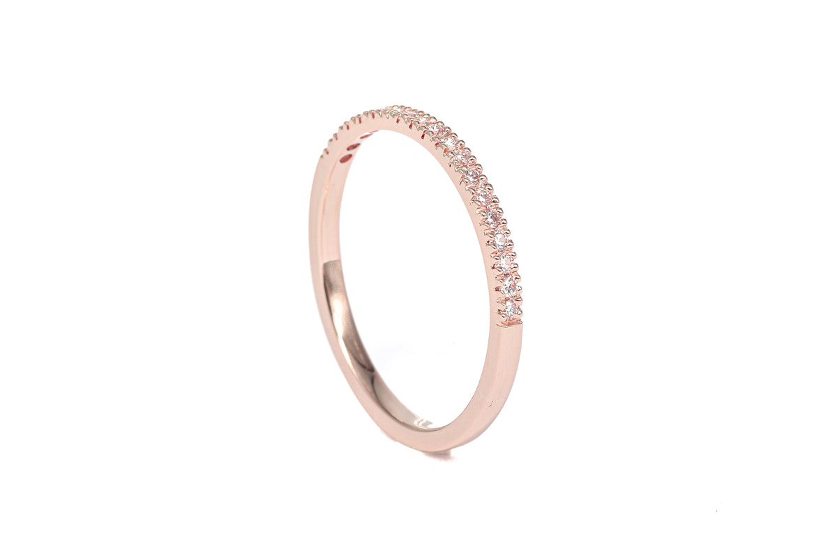 Half Eternity Diamond Rose Gold Band