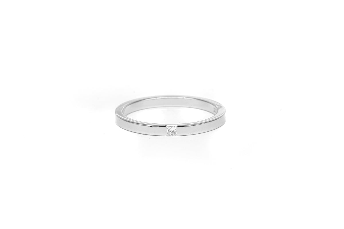 Princess Diamond White Gold Ring