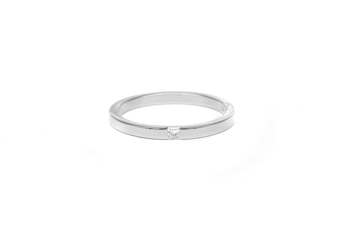 Princess Diamond White Gold Ring