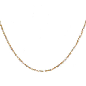 Curb Chain Necklace in Yellow Gold (1.40 mm)