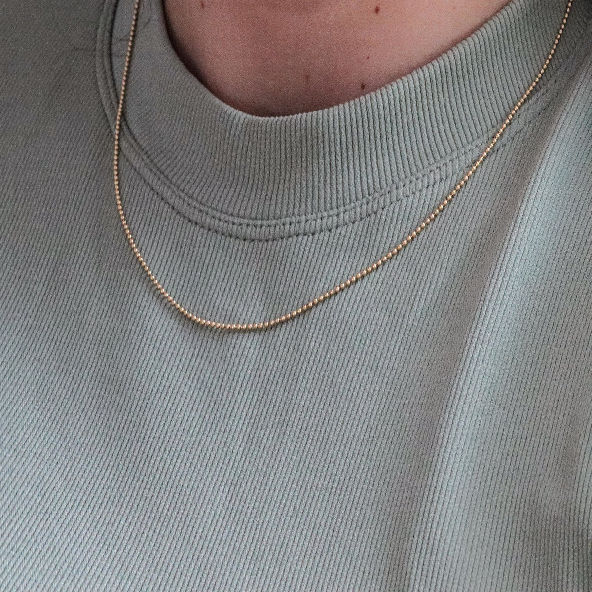 Gold Ball Chain Necklace in Yellow Gold (14 Karat)